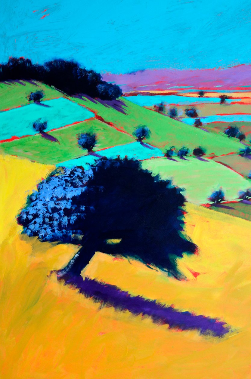Broadway #2 (detail), 2024 (akryl na desce) od Paul Powis