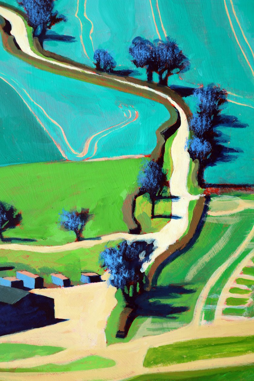 Country Lane léto od Paul Powis