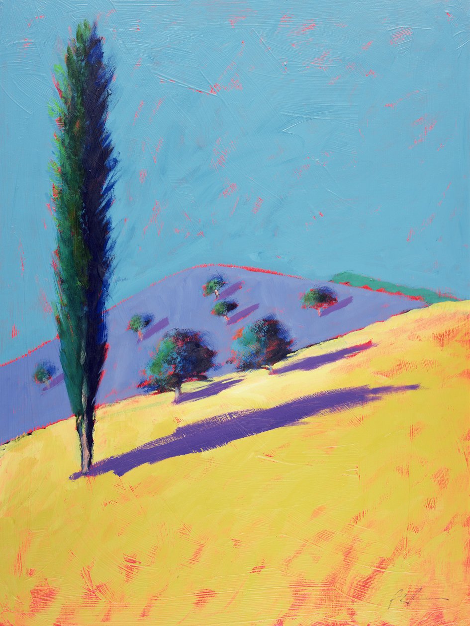 Golden Valley (akryl na kartě) od Paul Powis