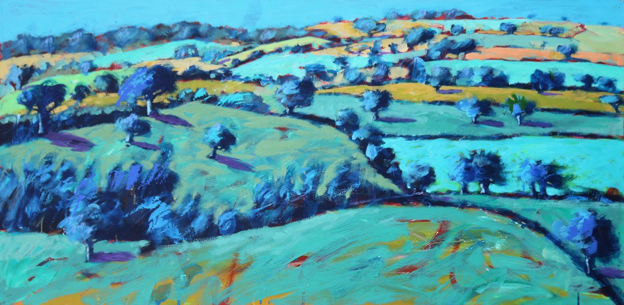 Ledbury, 2021 (akryl na desce) od Paul Powis