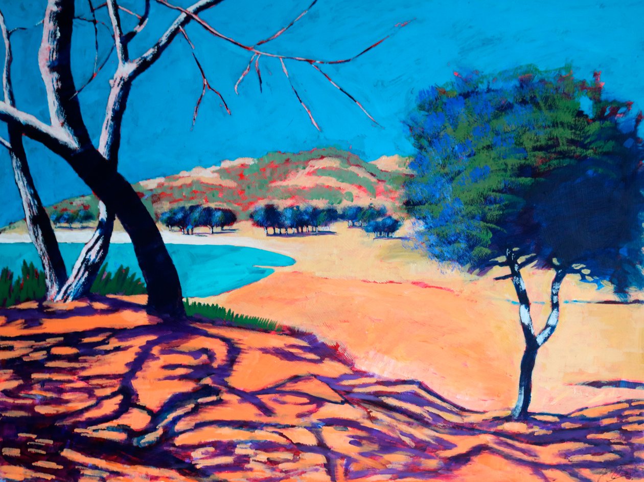 Peguera #3, 2021 (akryl na desce) od Paul Powis