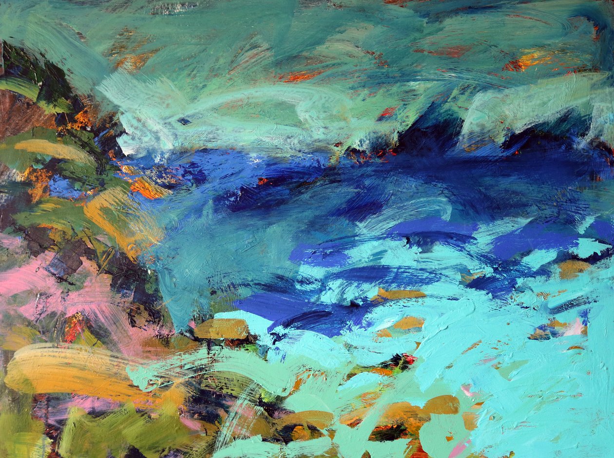 Priests Cove (akryl na palubě) od Paul Powis