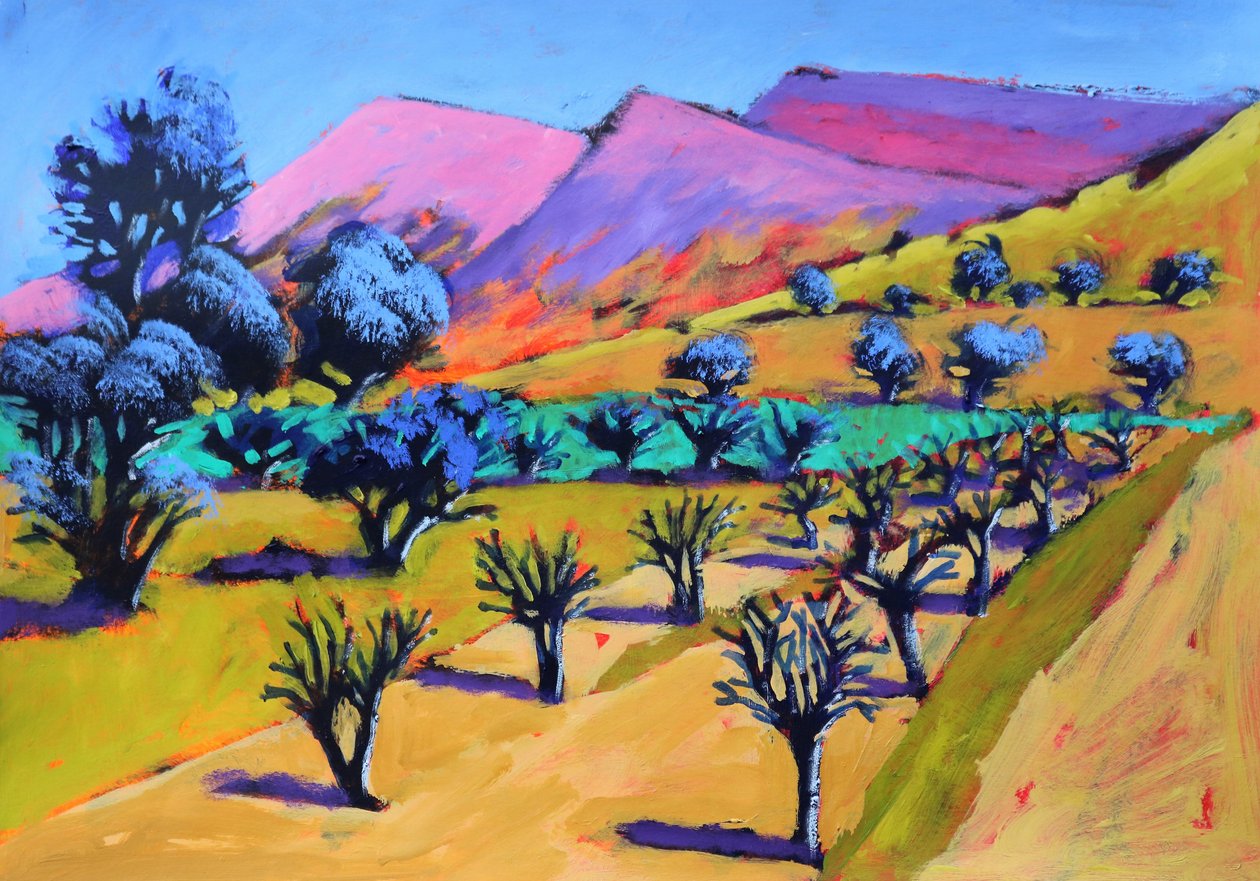 Provence, 2021 (akryl na papíře) od Paul Powis