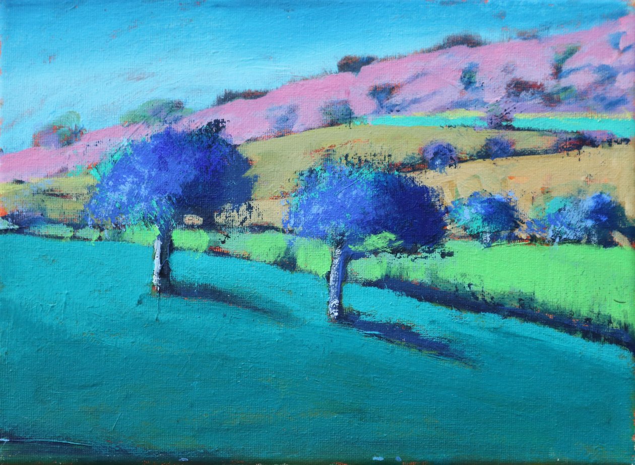 Pramen Swineyard Hill, 2021 (akryl na plátně) od Paul Powis