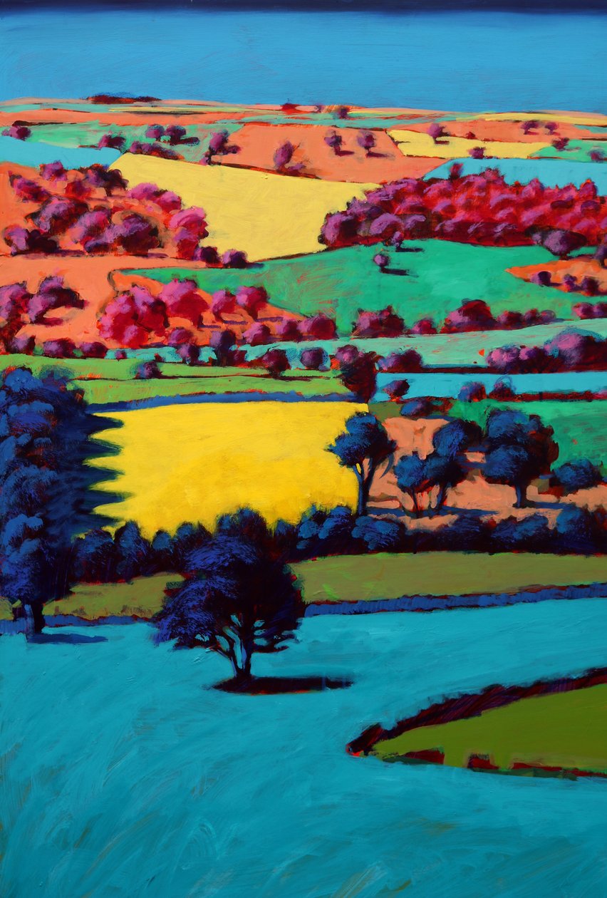 Teme Valley III (akryl na palubě) od Paul Powis