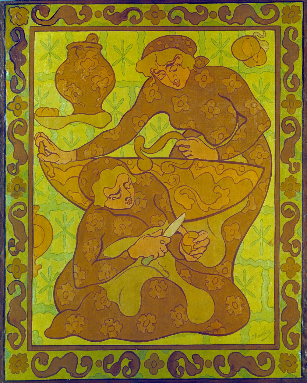 Tapiserie na loupačky jablek od Paula Ransona (1864-1909) Soukromá sbírka 20. století od Paul Elie Ranson