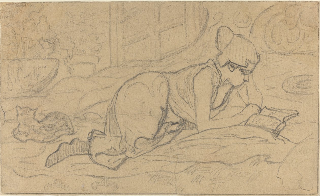 Studie na "Prolhaný čtenář" od Paul Elie Ranson