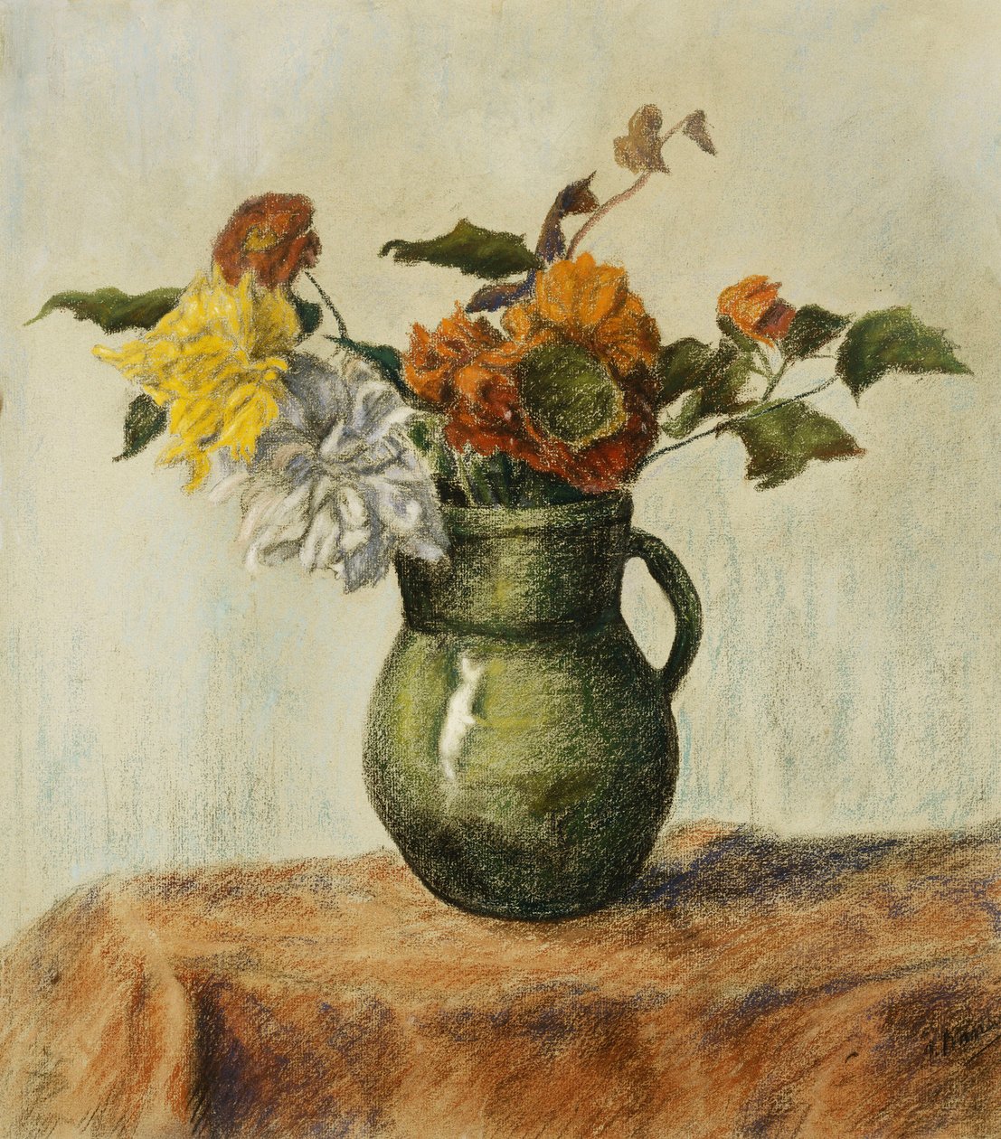 Váza s květinami; Váza s květinami, kolem roku 1900 od Paul Elie Ranson