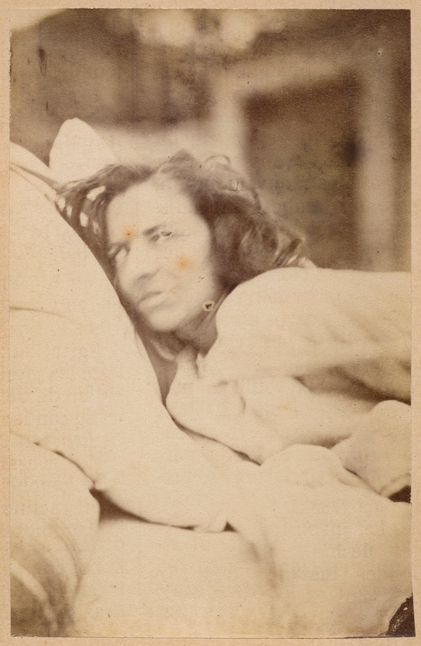 Hysterická epilepsie, delirium, chtíč, deska XXXVI z „Iconographie Photographique de La Salpetriere“ od Bourneville a P. Regnarda, Paříž, 1876 (tisk alba) od Paul Regnard