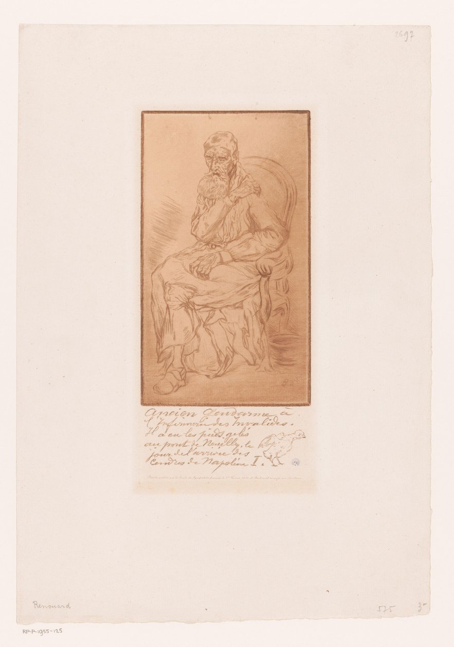 Portrét neznámého muže Ancien četník (...) de Napoléon I od Paul  Renouard