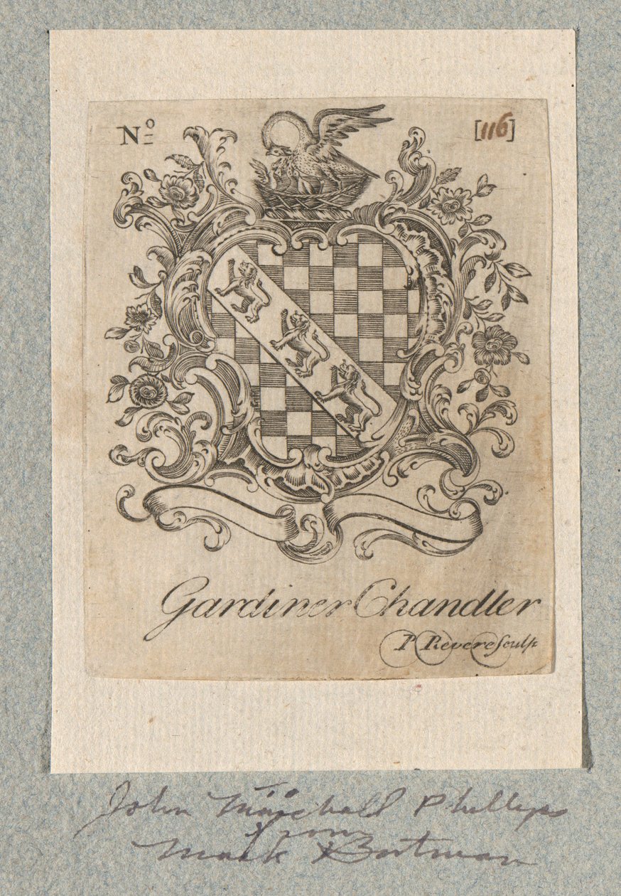 Knihovna Gardinera Chandlera od Paul Revere