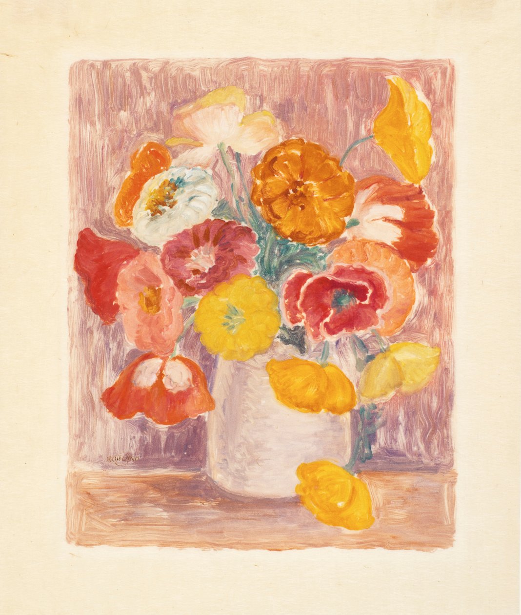 Květinový kousek (Zinnias) od Paul Rohland
