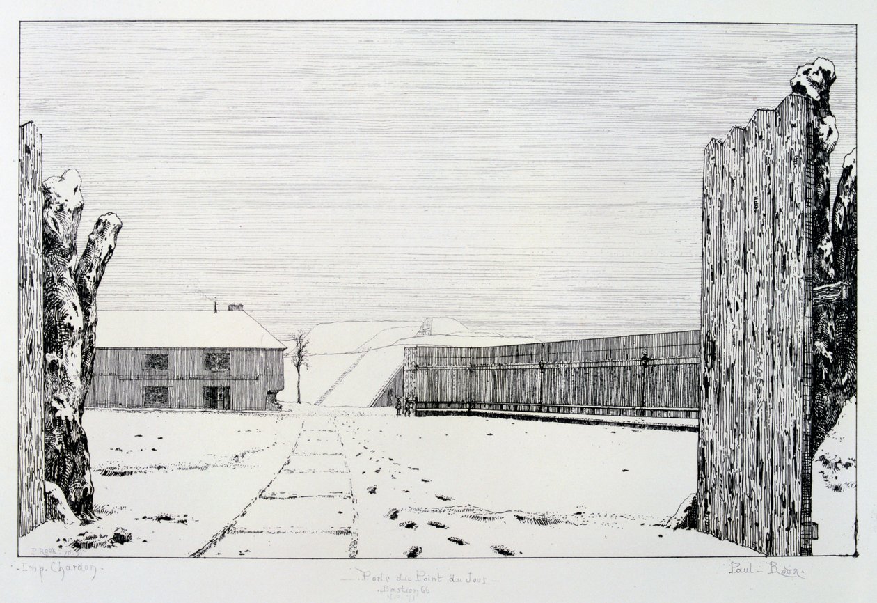 Bastion 66, obléhání Paříže, 1870-1871 od Paul Roux
