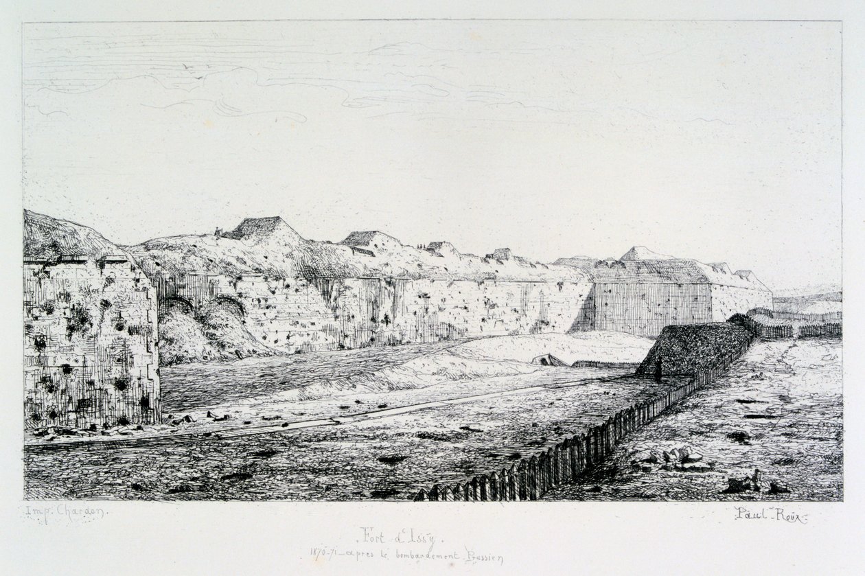 Fort dIssy, obléhání Paříže, 1870-1871 od Paul Roux