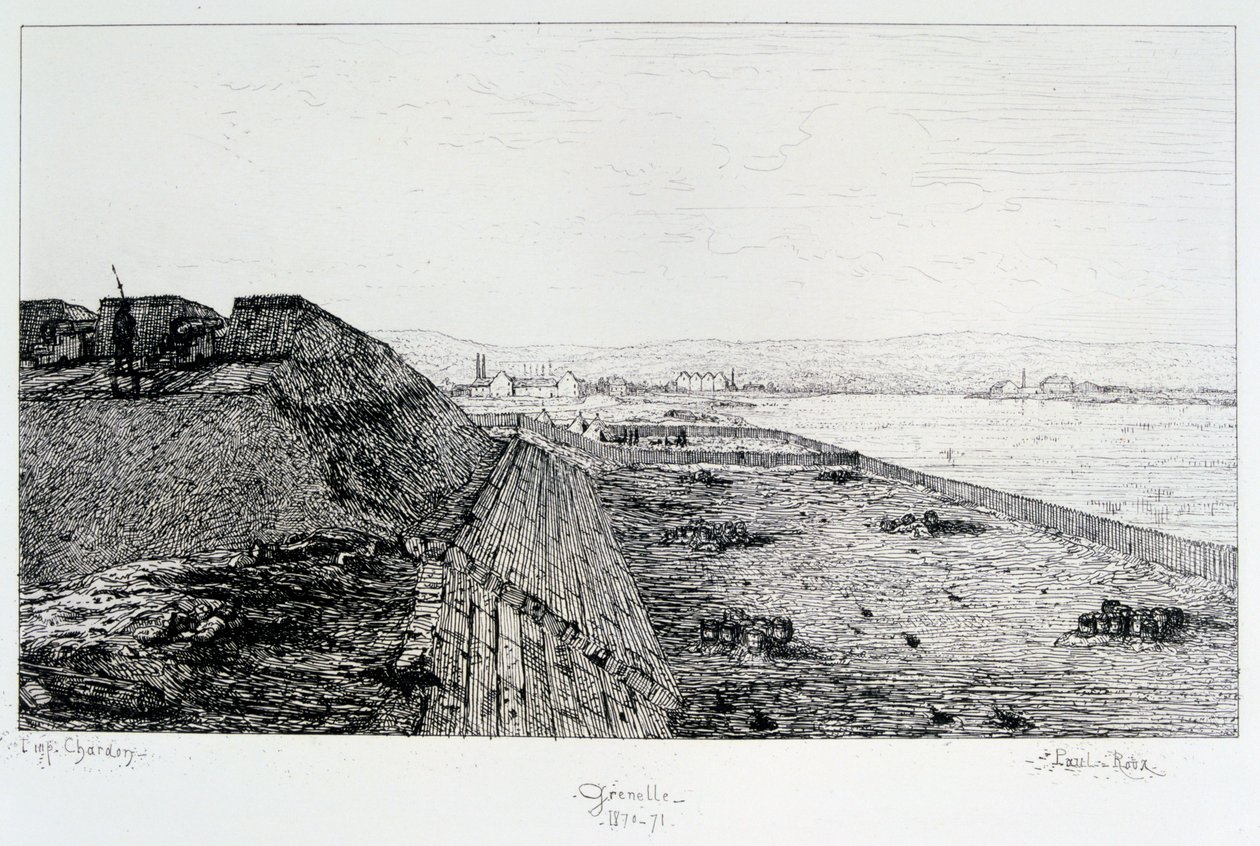 Grenelle, obléhání Paříže, 1870-1871 od Paul Roux