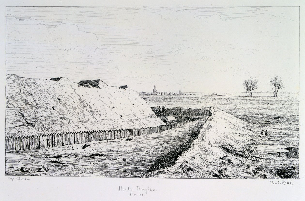 Haute Brugeres, obléhání Paříže, 1870-1871 od Paul Roux