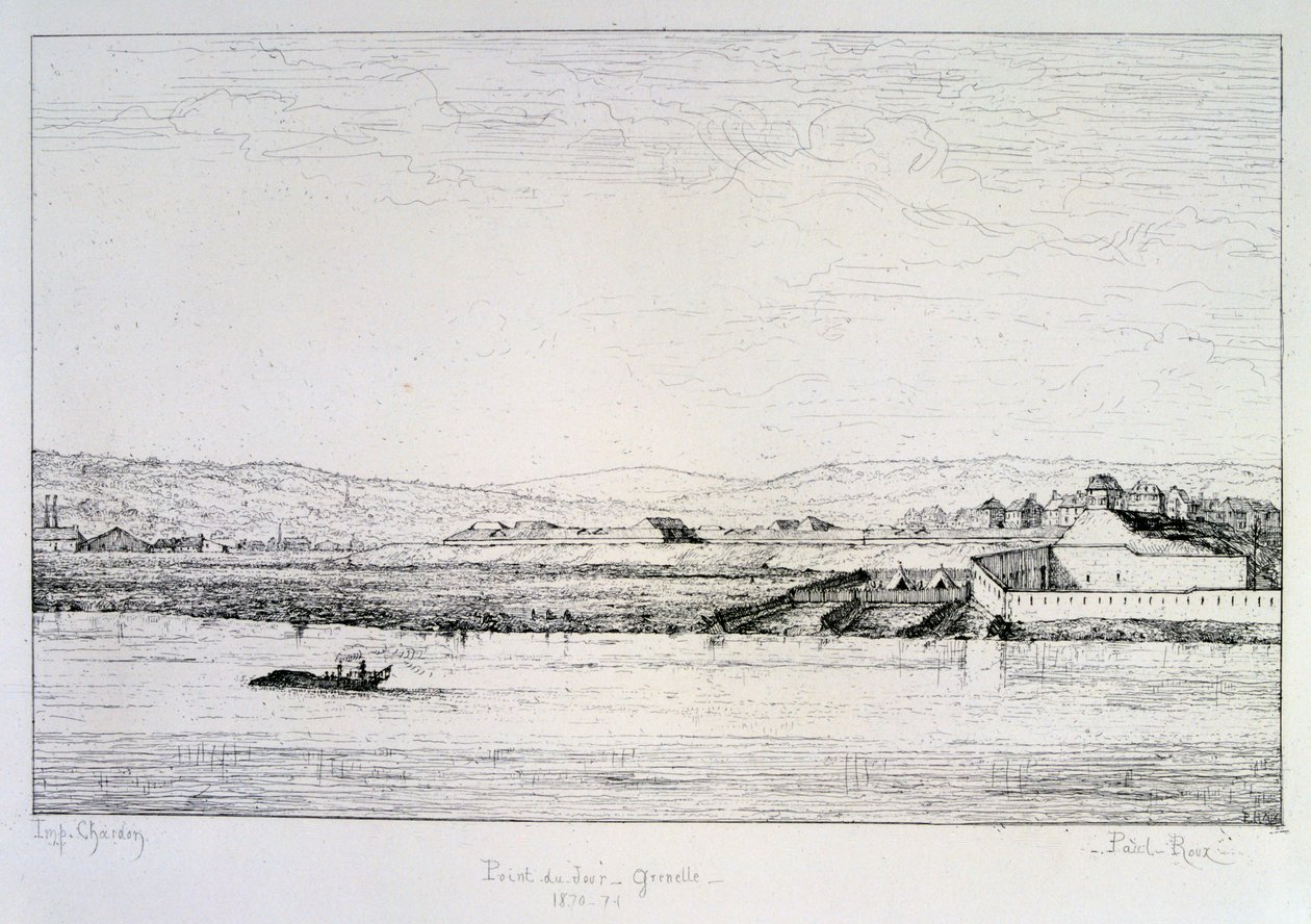 Svítání - Grenelle, obléhání Paříže, 1870-1871 od Paul Roux