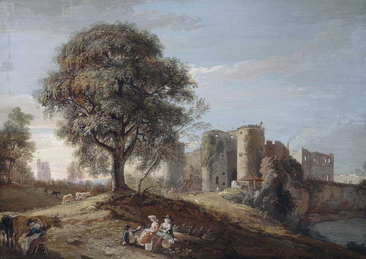 Hrad Chepstow, 90. léta 18. století od Paul Sandby