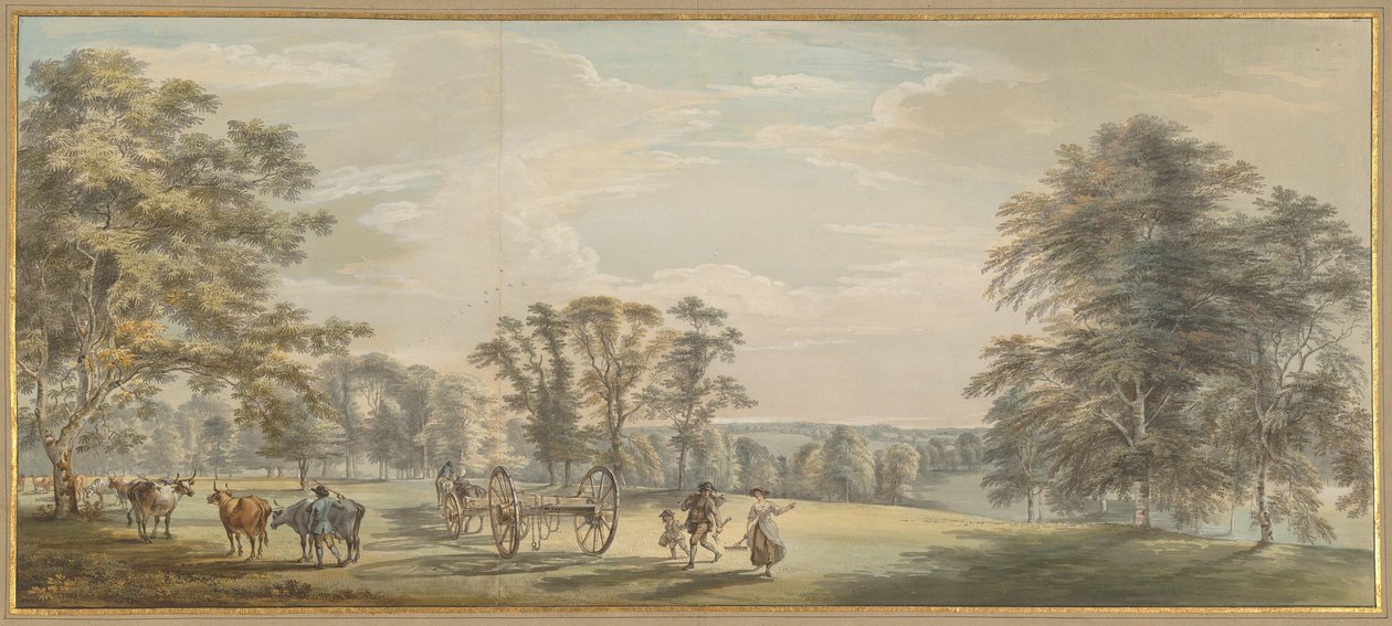 Svítání v Luton Parku od Paul Sandby