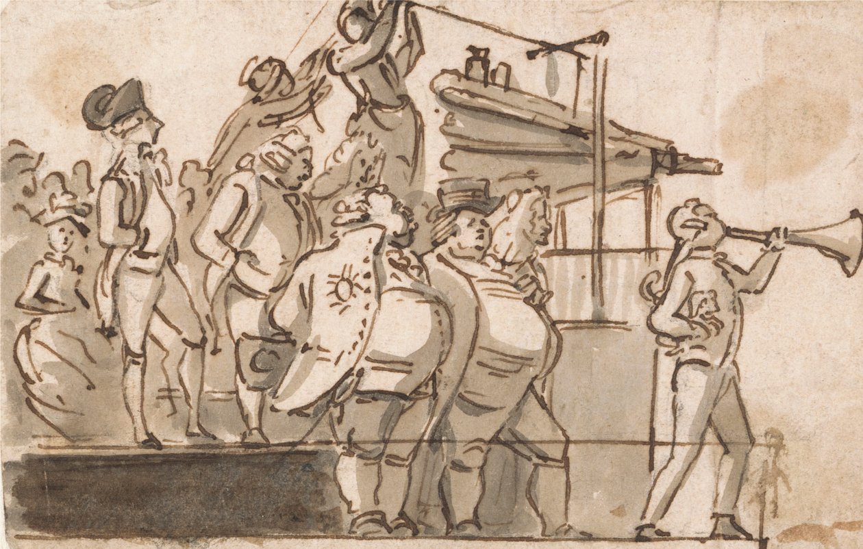 Volební scéna od Paul Sandby