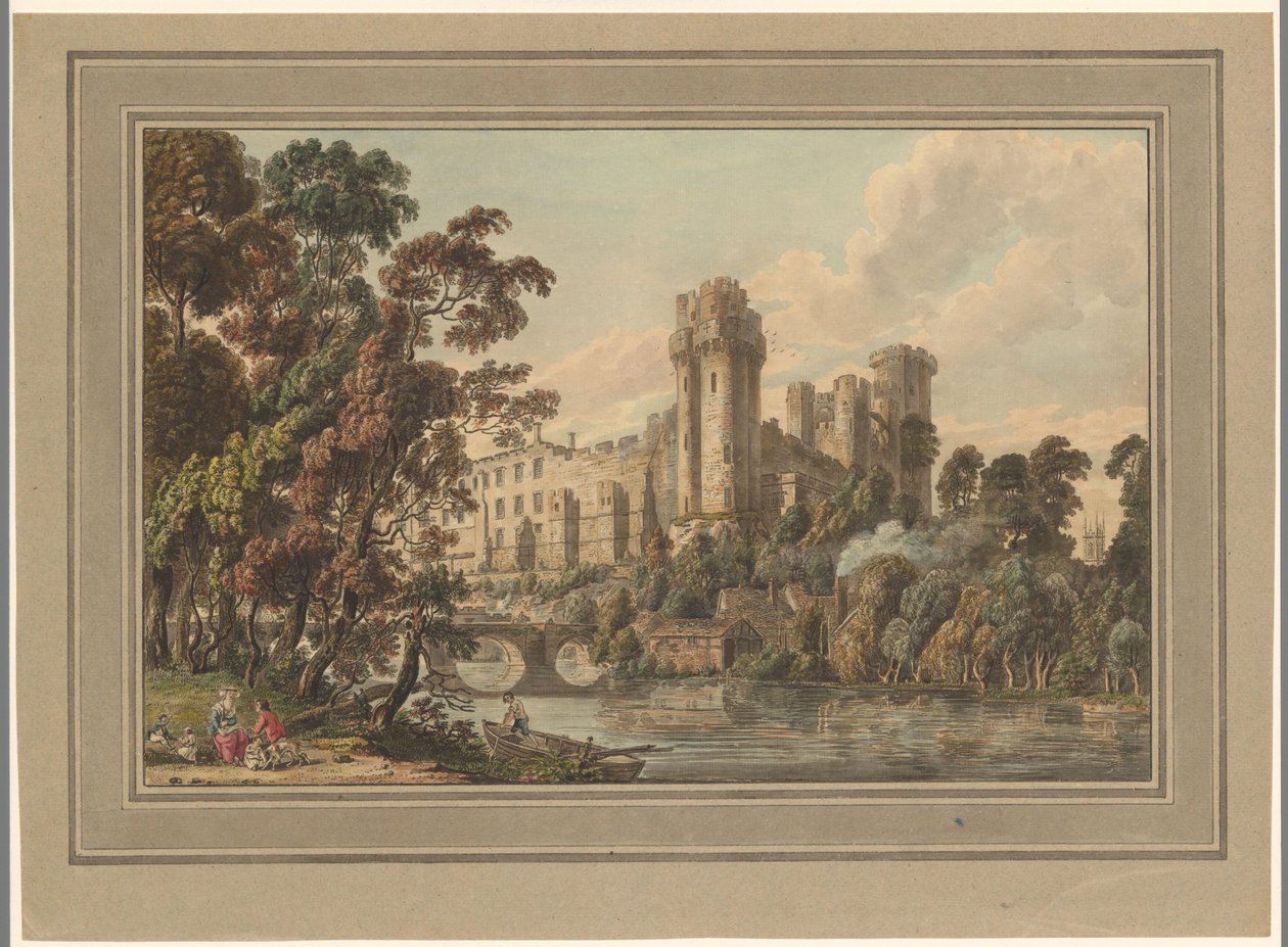 Pohled na hrad Warwick od Paul Sandby