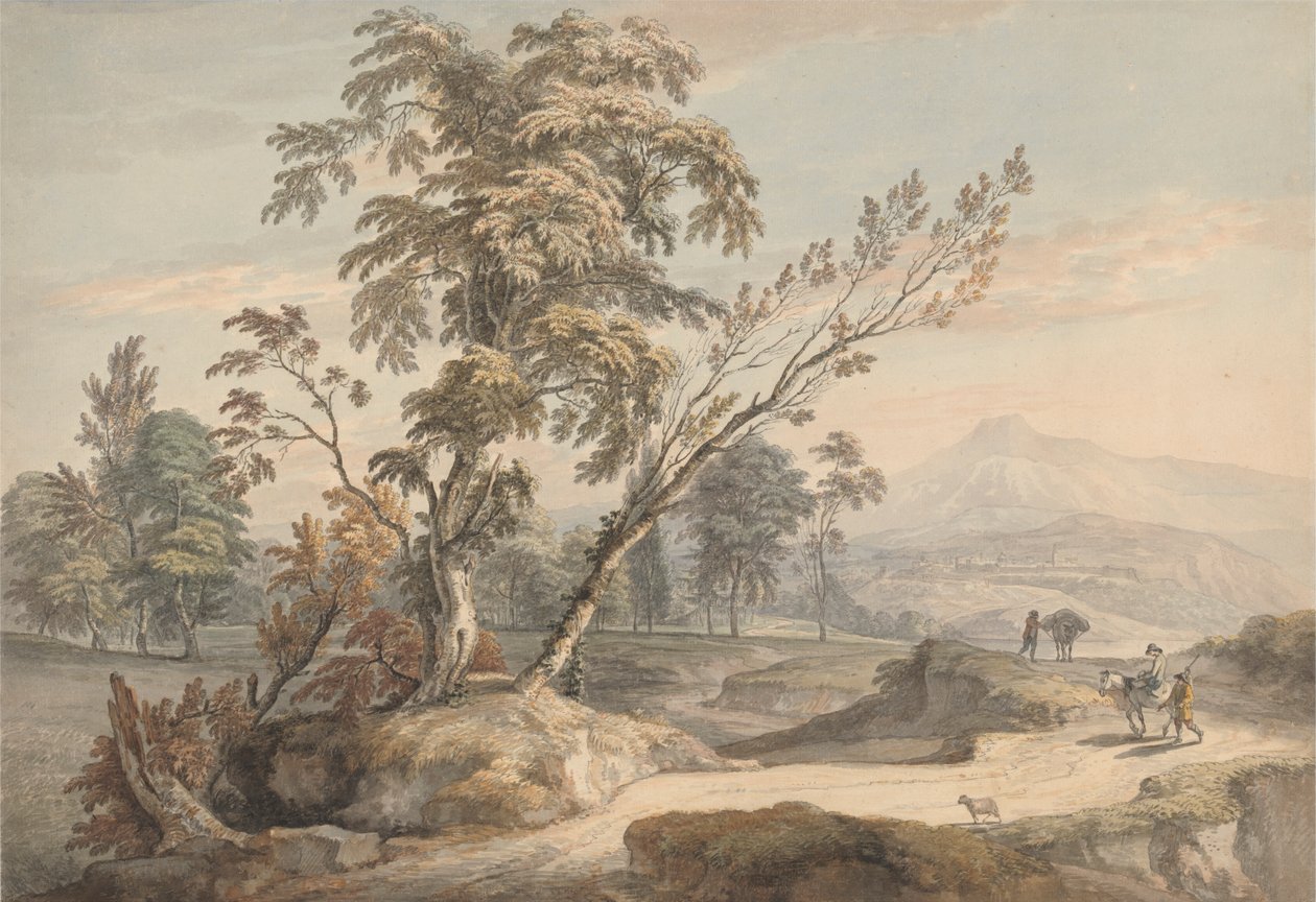 Italská krajina s cestovateli č. 2 od Paul Sandby