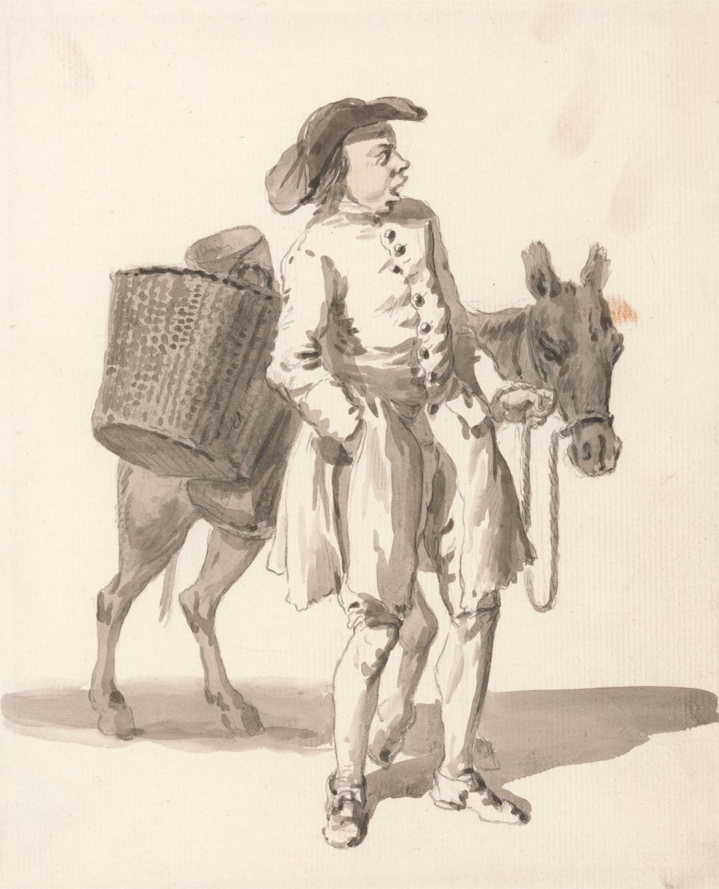Londýn pláče: Chlapec s oslem od Paul Sandby