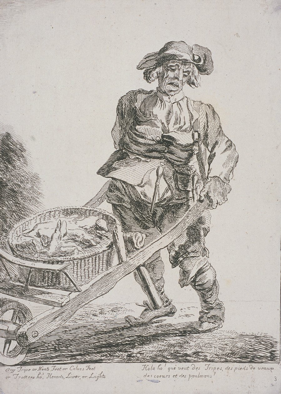 Prodejce drobů, Cries of London, 1760 od Paul Sandby
