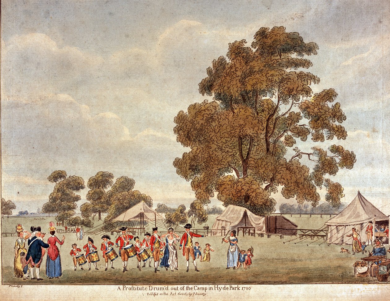 "Buben prostitutky" vyšel z tábora v Hyde Parku?, 1780 od Paul Sandby