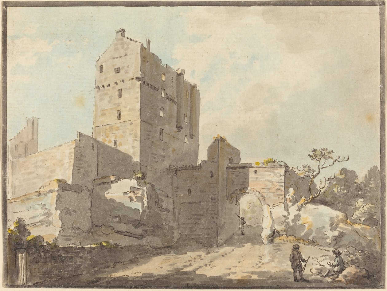 Zámek Roslin od Paul Sandby
