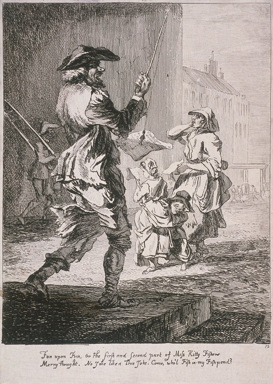 Pouliční baviči, Cries of London, 1760 od Paul Sandby