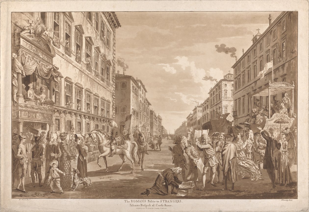 Římané zdvořilí pro cizince od Paul Sandby