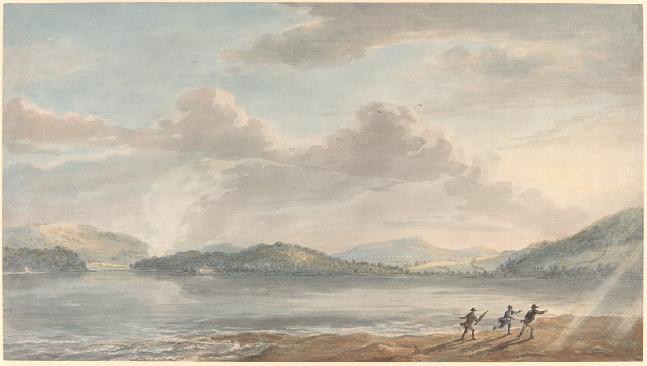 Příliv stoupá na Briton Ferry od Paul Sandby