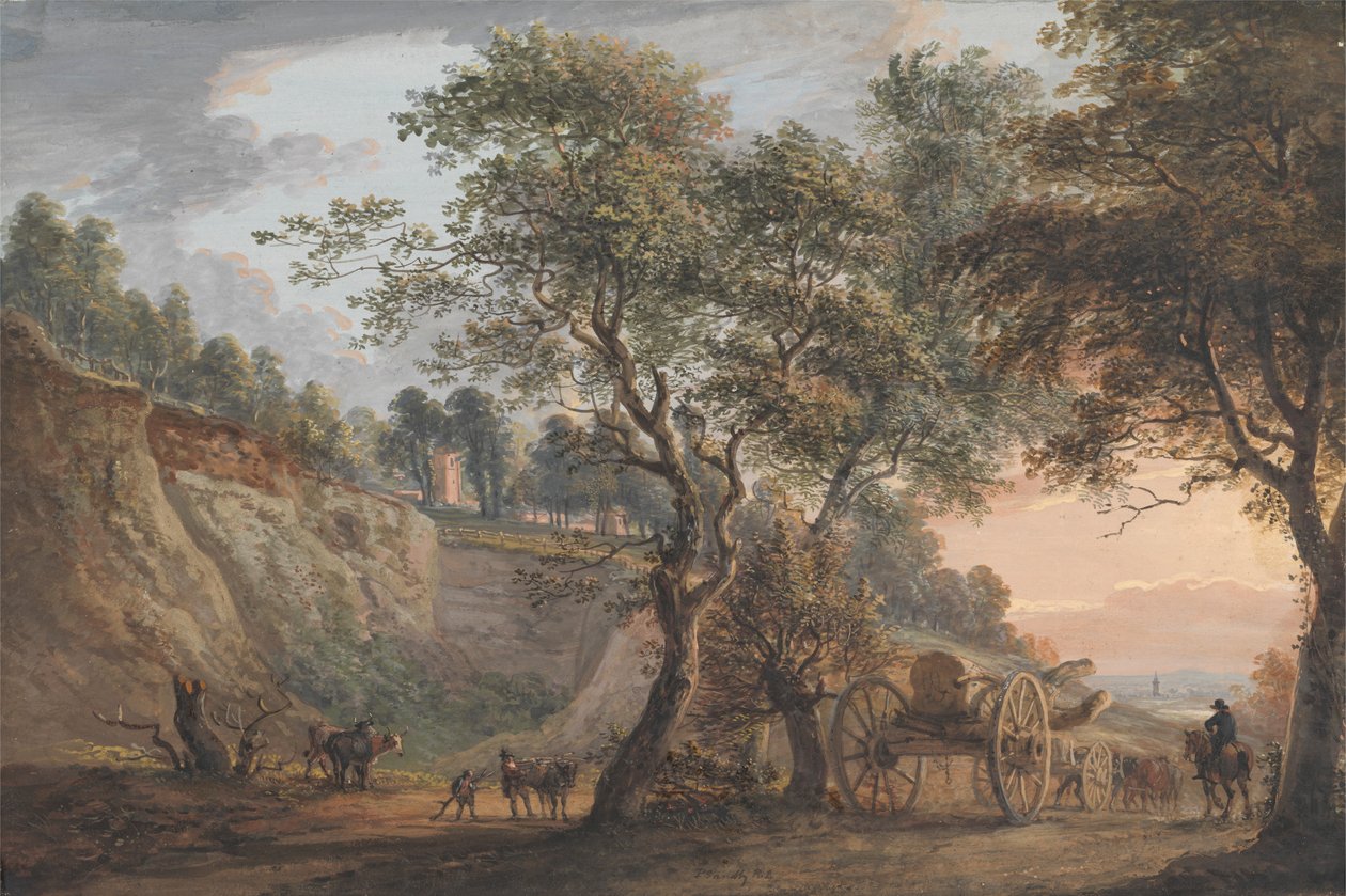 Pohled na Charlton, Kent od Paul Sandby