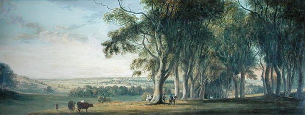 Pohled na Windsor ze Snow Hill ve Velkém parku od Paul Sandby
