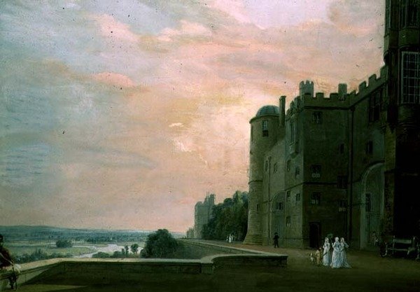 Hrad Windsor: Severní terasa od Paul Sandby