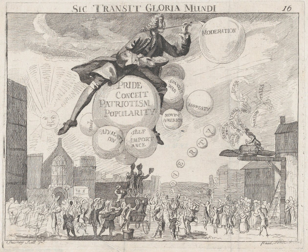 Tak prochází sláva světa, ca. 1762, ca. 1762 od Paul Sandwich