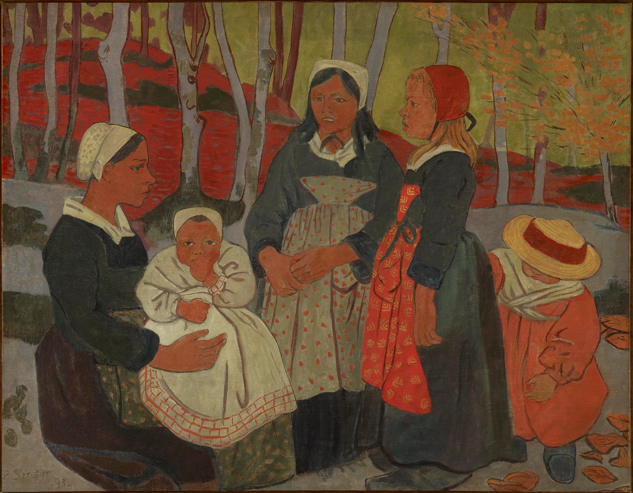 Bretonci v lese Huelgoat od Paul Sérusier