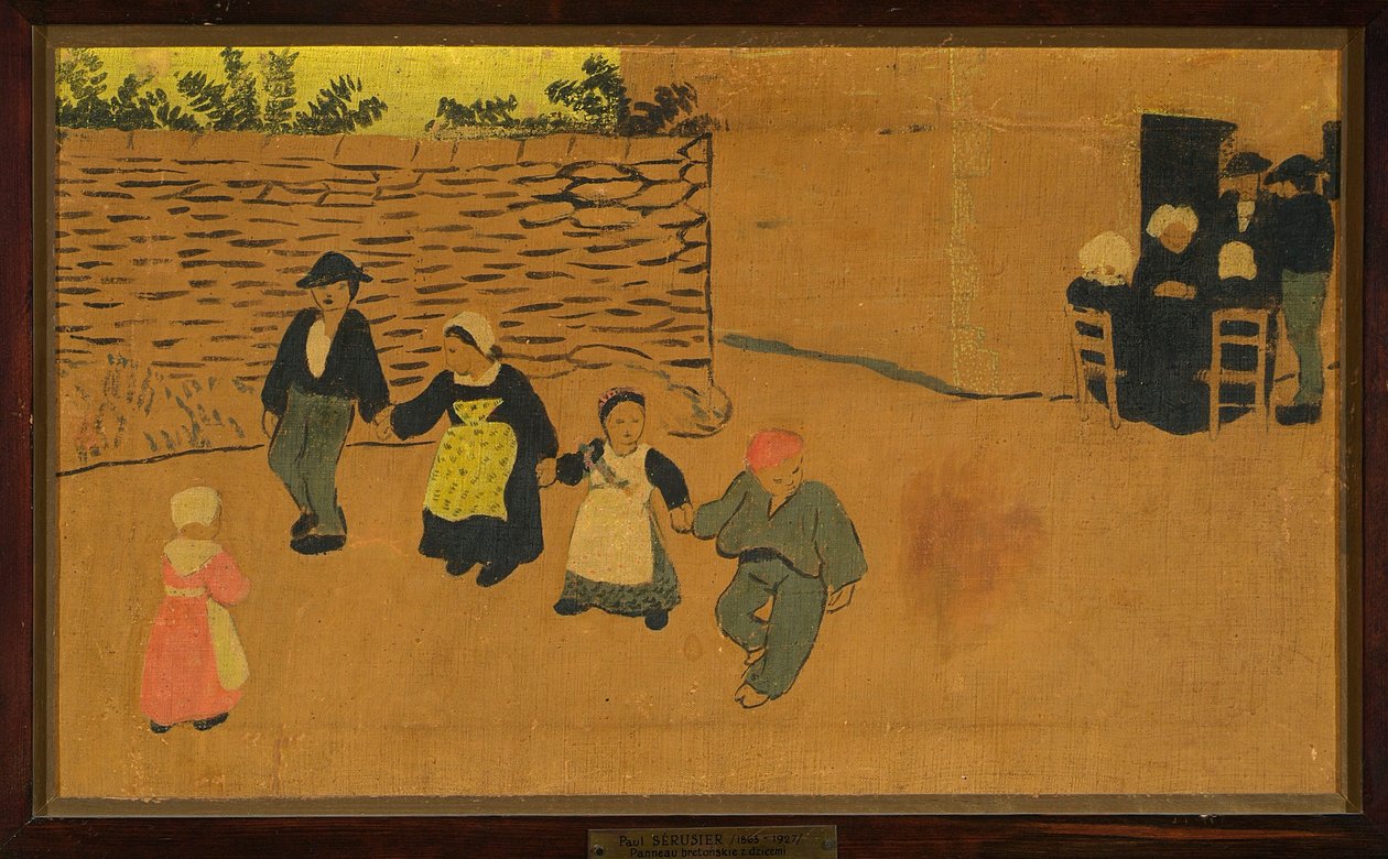 Bretonisches Paneel mit Kindern od Paul Sérusier
