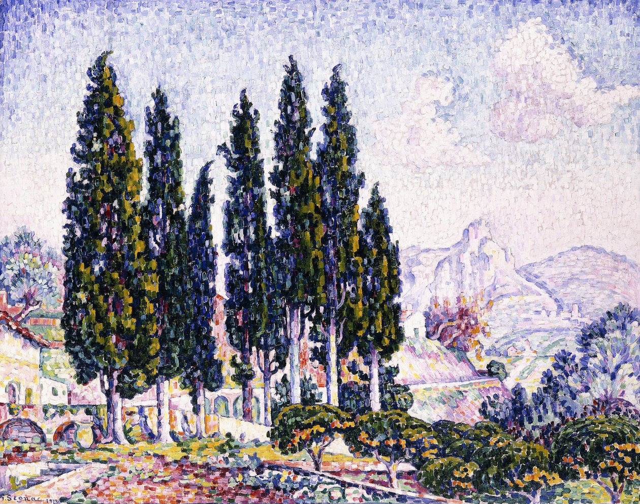 Zahrada v Saint-Paul, 1923 od Paul Signac
