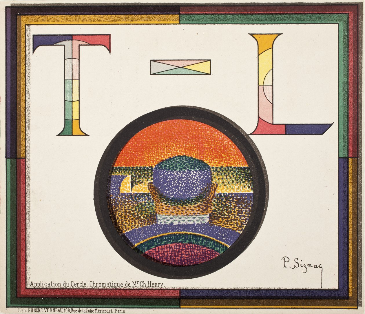 Použití chromatického kruhu pana Charlese Henryho od Paul Signac