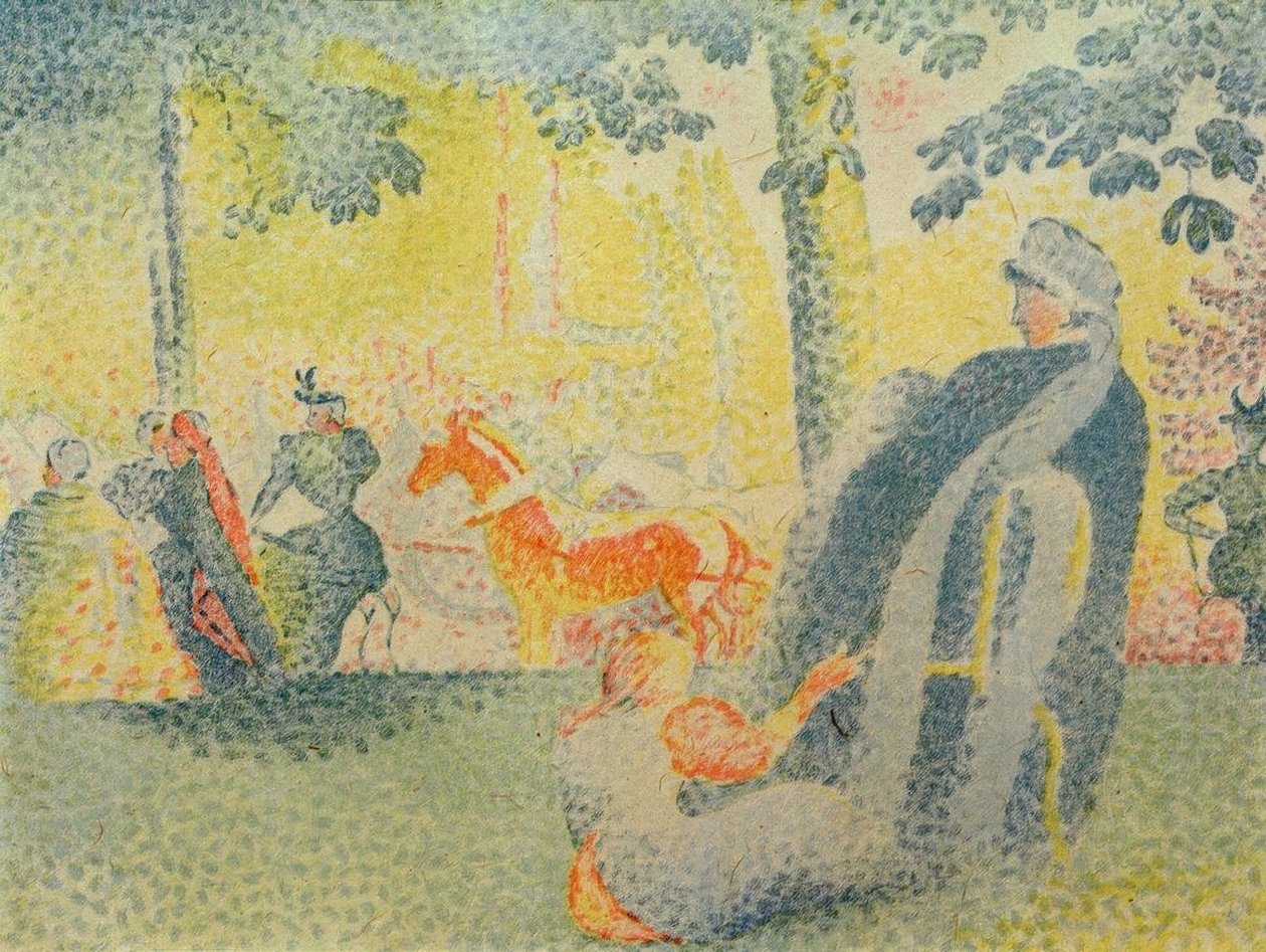 Na Champs-Elysées od Paul Signac