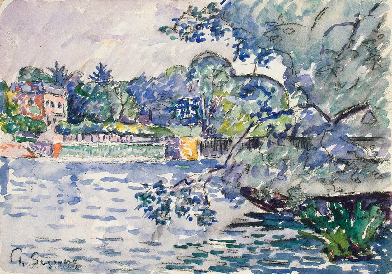 Banks of the Seine, c1900 od Paul Signac