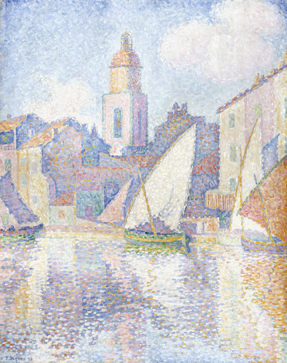 Zvonice v Saint Tropez, 1896 od Paul Signac