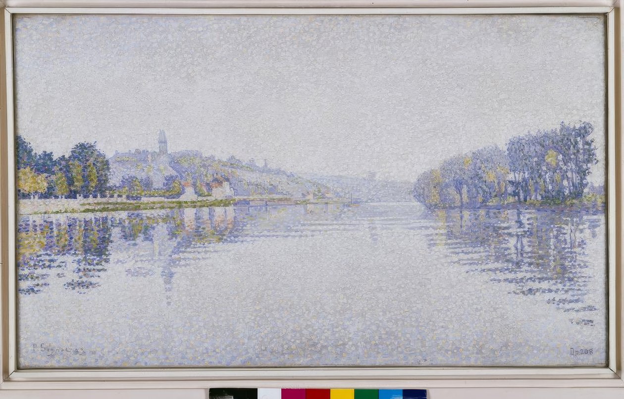 Riverside. Seina v Herblay od Paul Signac