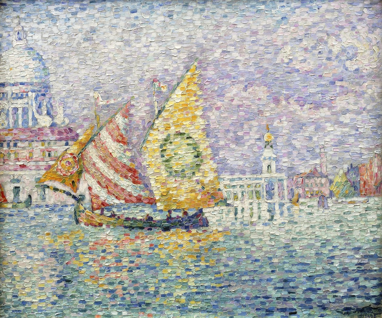 Bragozzo, Benátky, 1905 od Paul Signac