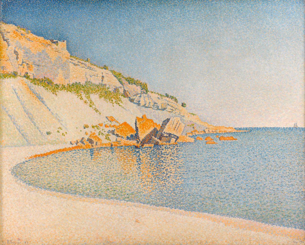 "Cassis, Cap Lombard, Opus 196"" Malba Paula Signaca (1863-1935) 1889 - Olej na plátně Rozměr 83,5 x 99,8 cm Gemeentemuseum Den Haag od Paul Signac