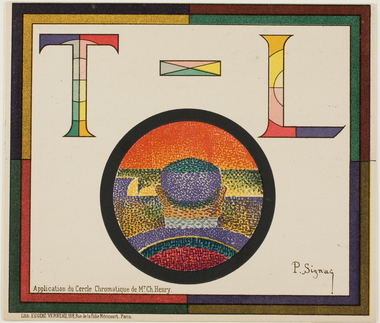 Chromatický kruh od Paul Signac