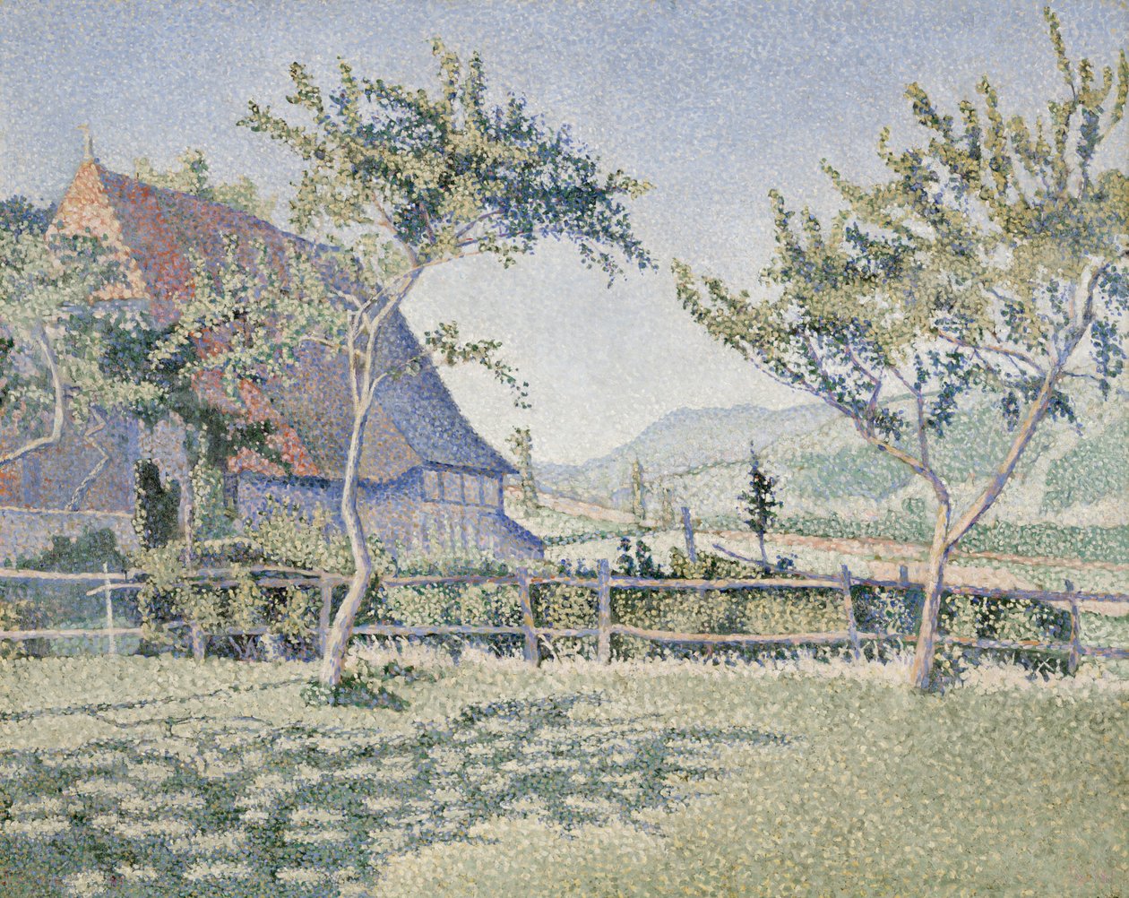 Comblat-le-Château, Meadow, Opus 161, červen-červenec 1887 (olej na plátně) od Paul Signac