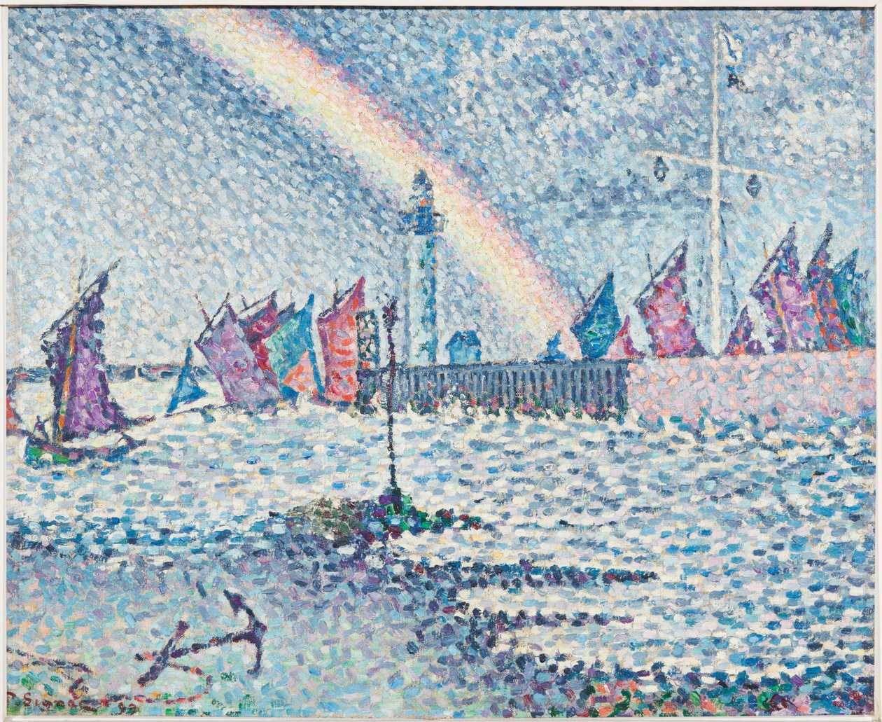 Vstup do přístavu v Honfleur od Paul Signac